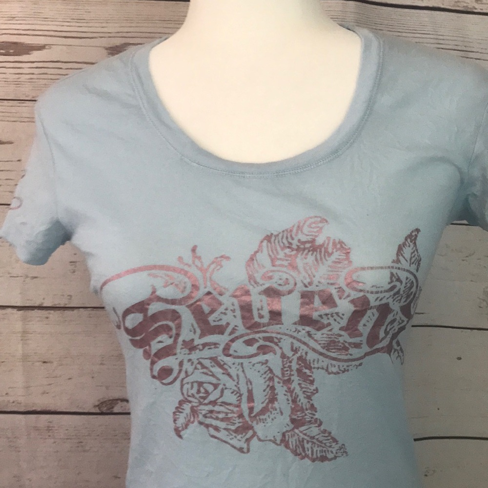 SEVEN - Blue-T-Shirt-Small